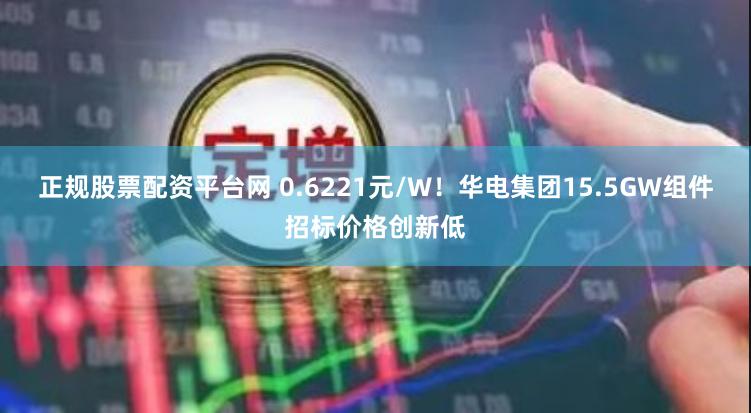 正规股票配资平台网 0.6221元/W！华电集团15.5GW组件招标价格创新低