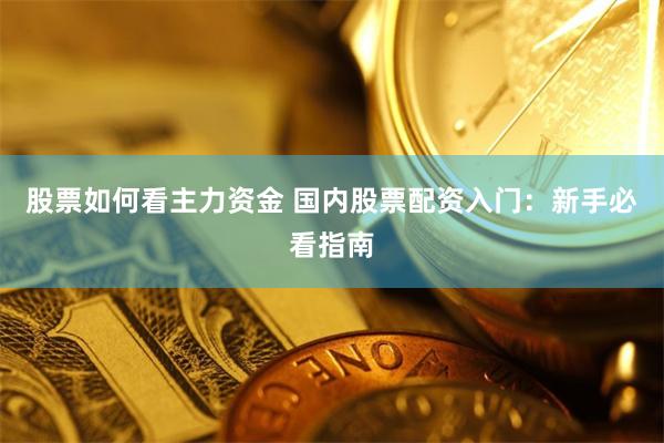 股票如何看主力资金 国内股票配资入门：新手必看指南
